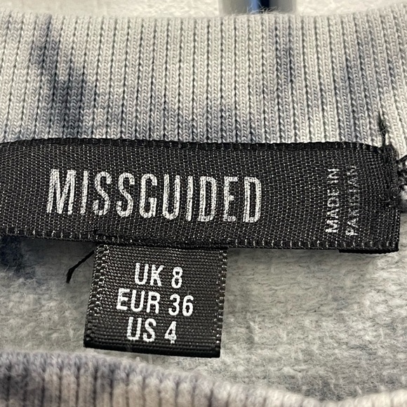 Missguided Relaxed Fit Color Block Sweatshirt size 4 - Picture 3 of 5